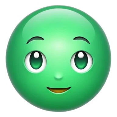 Esfera toda verde clara sem fundo sticker