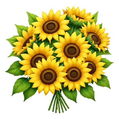 Bouquet of sunflowers sticker