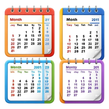 calender month sticker