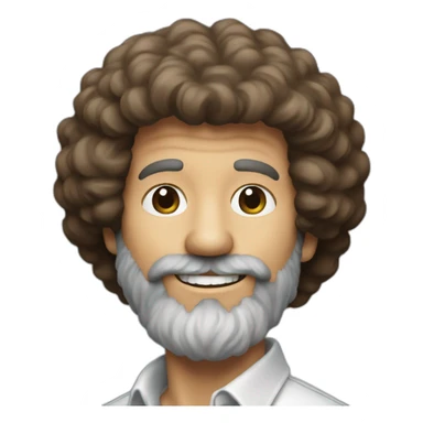 Bob ross painting  sticker