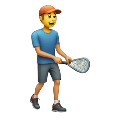 A man playing disc golf sticker