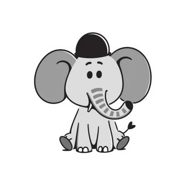 Elephant sticker