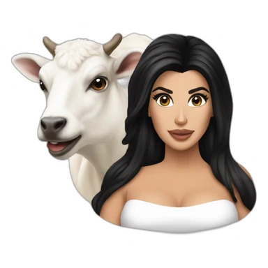 Kardashian et une chèvre sticker