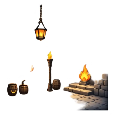 dungeon room in castle room sticker