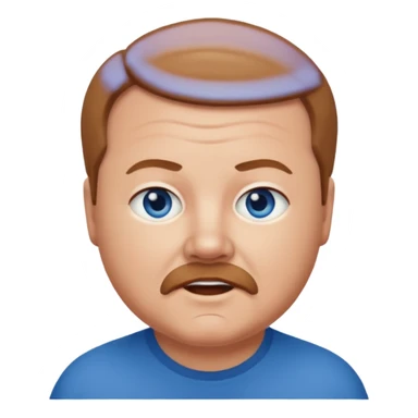 Kyle Gass with blue eyes, light brown hair sticker