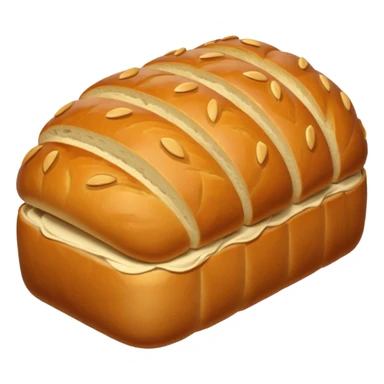 bread loaf taking a nap sticker