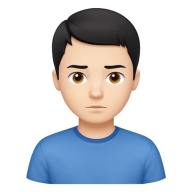 boy with short black hair, ocean air, perfectionist sticker