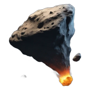 an asteroid crash sticker