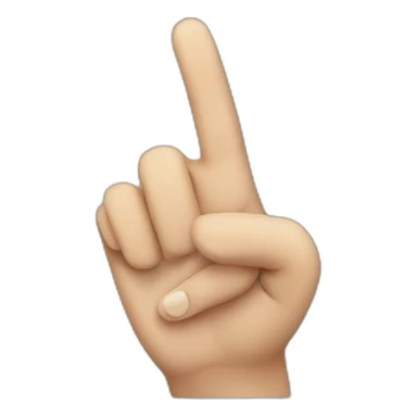 hand pointing towards me sticker