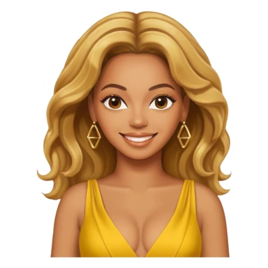 Beyonce with yellow outfit sticker