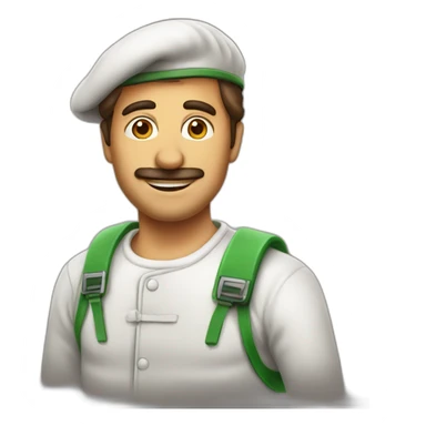 Italian pizza man sticker