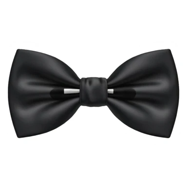 Black bow tie sticker