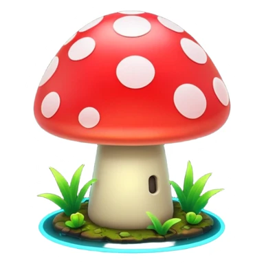 Electric toadstool  sticker