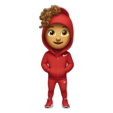 red nike tech fleece sticker