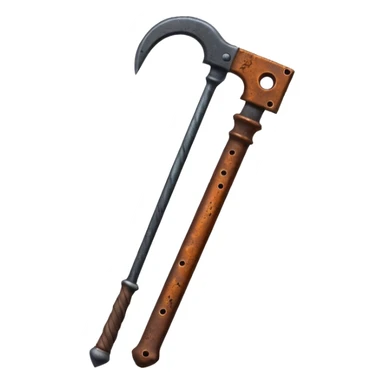 broken sword with handle, fantasy style, minimal black emoji” sticker
