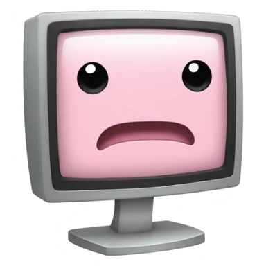 pastel pink monitor sticker