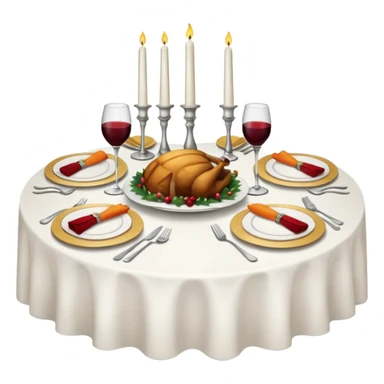 festive dinner sticker