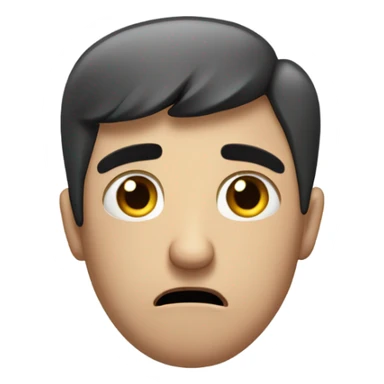 Man scared and paranoid sticker