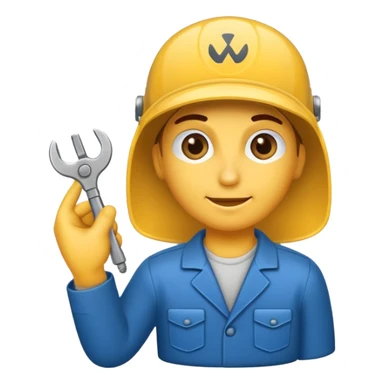 Mach mir einen auto mechaniker mit schrauben schlüssel sticker