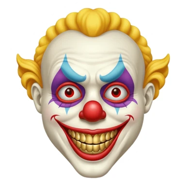 Very Cool Clown with gold teeth sticker