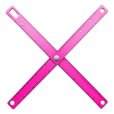 mac os icon, ruler, measures, bright pink sticker