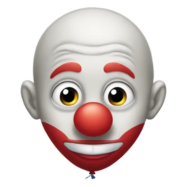 clown wtf balloon sticker