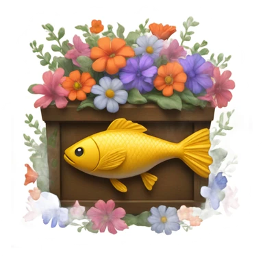 Fish funeral sticker