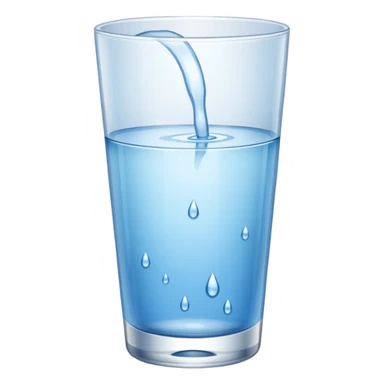 glass of water sticker