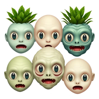 cinematic - hieronymus bosch phantasmagoric mutated beings - hybrids of humans and plants sticker