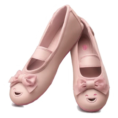 Chaussons ballerines isotoner semelles du dessous en cuir  sticker