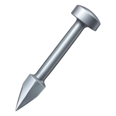 a sharp metal nail sticker