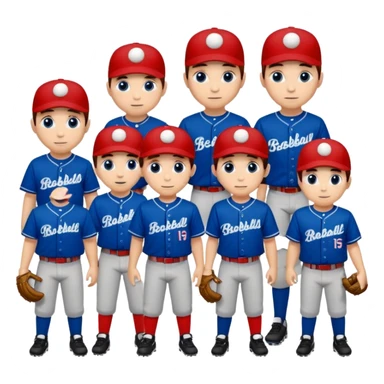 quiero dos equipos enemigos de baseball  sticker