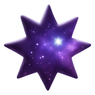 purple galaxy star sticker