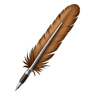 Old feather ink pen ￼ sticker
