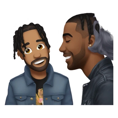 Drake and travis Scott love sticker