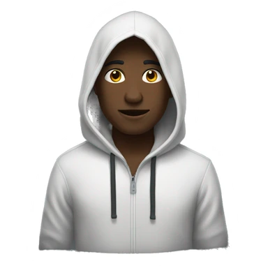 Garçon noire avec capuche sticker