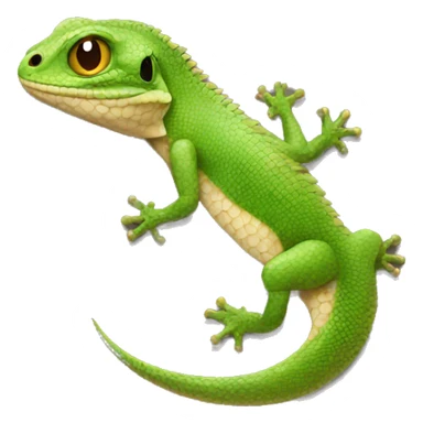 Lizard with a gold chain necklace sticker