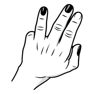 little finger sticker