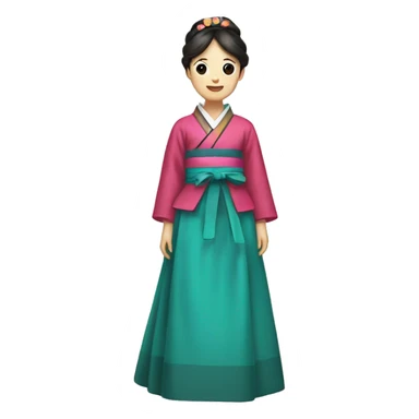 Hanbok dress sticker