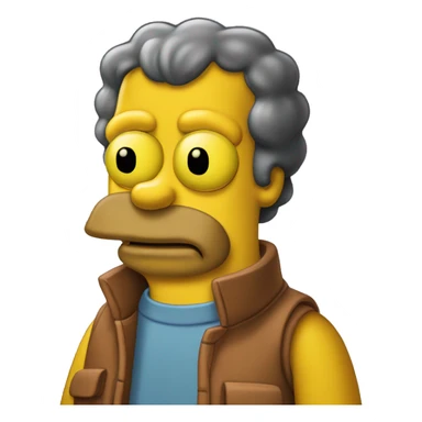 Personajes de los simpson homero  sticker