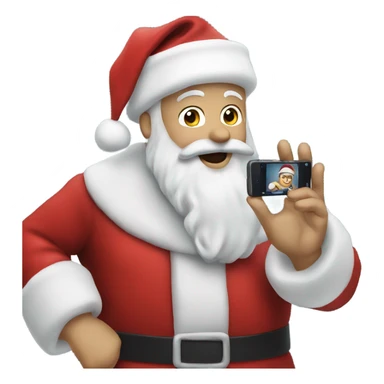 Santa with AR sticker
