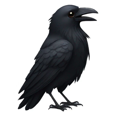 a crying crow  sticker