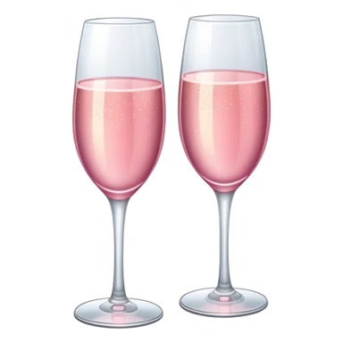 Pink champagne glasses  sticker