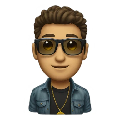 Dj Moreno con lentes  sticker