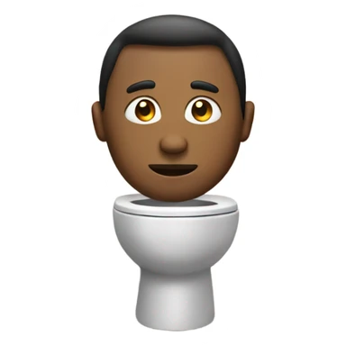 A man in a toilet sticker