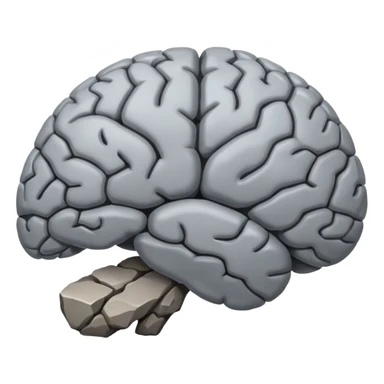 brain like a rock sticker