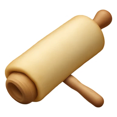 rolling pin and dough sticker