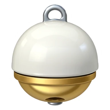 white bike bell  sticker