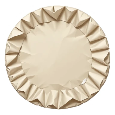 crumpled paper circle sticker