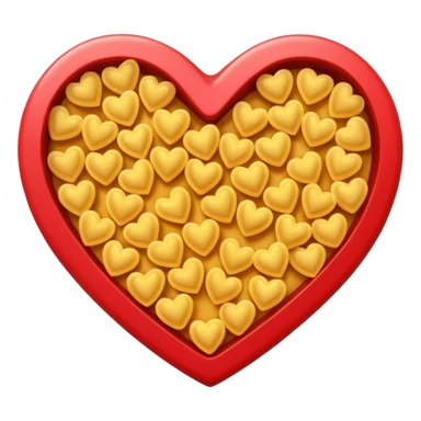 macaroni heart shape sticker